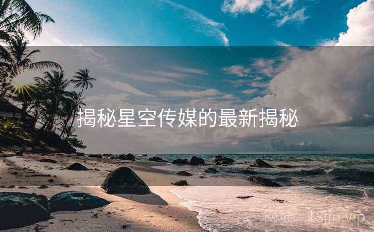 揭秘星空传媒的最新揭秘