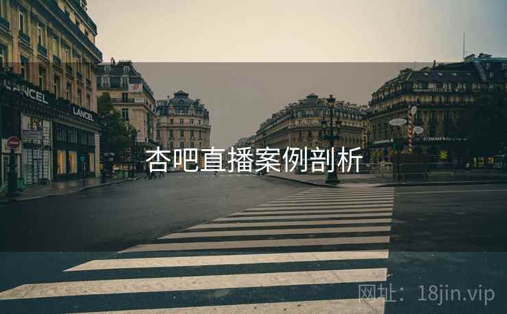 杏吧直播案例剖析
